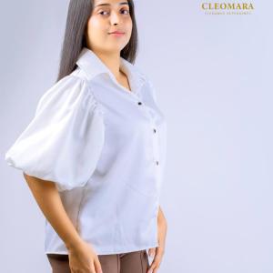CLEOMARA Ivory Elegance Top