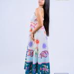 Cleomara Ocean Whisper Maxi Dress