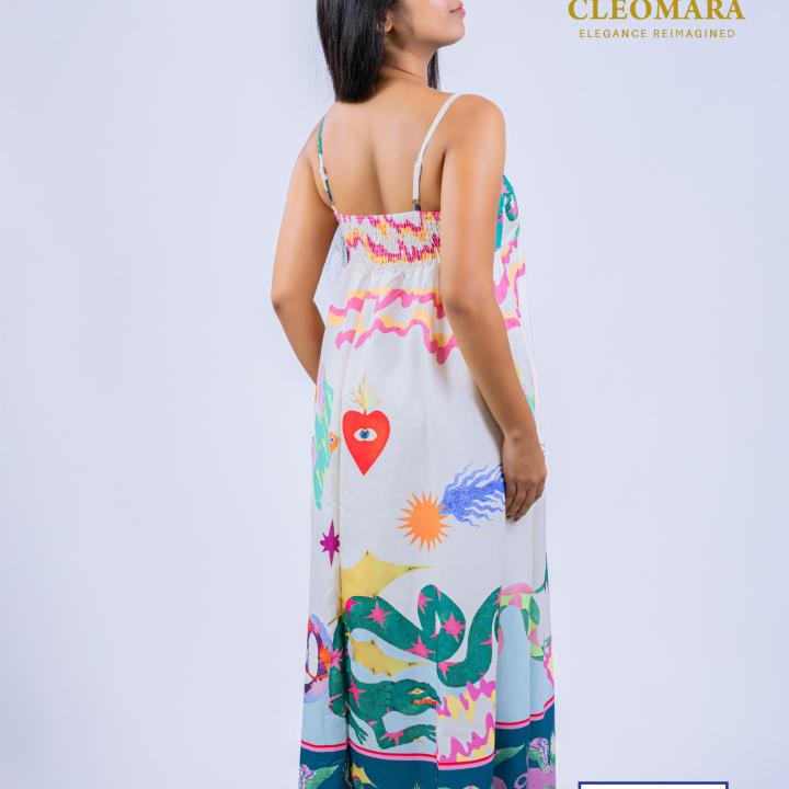 Cleomara Ocean Whisper Maxi Dress