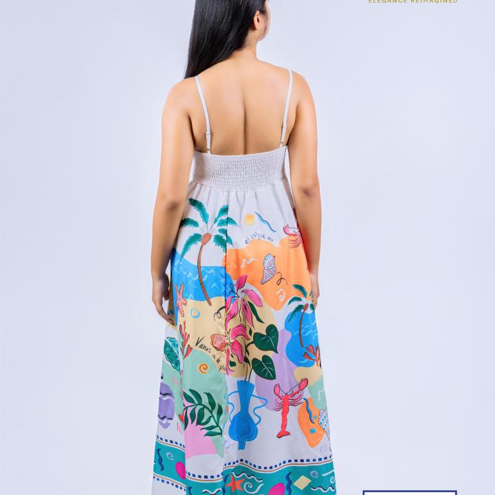 Cleomara Ocean Whisper Maxi Dress